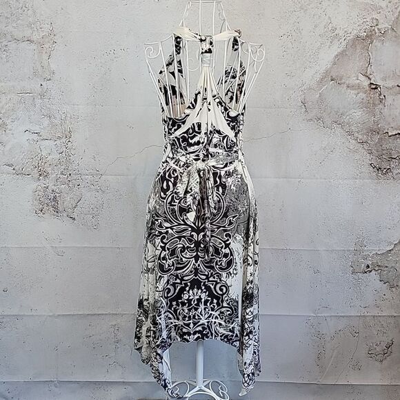 Unbranded Summer Halter Dress In Black And White Womens Size M - Picture 7 of 10